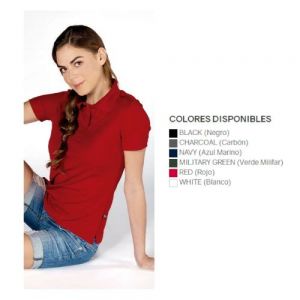 PLAYERYTEES  TIPO POLO SWISS PIQUE 94.5%POLIESTER /5.5 ELASTINO PARA DAMA S-XL